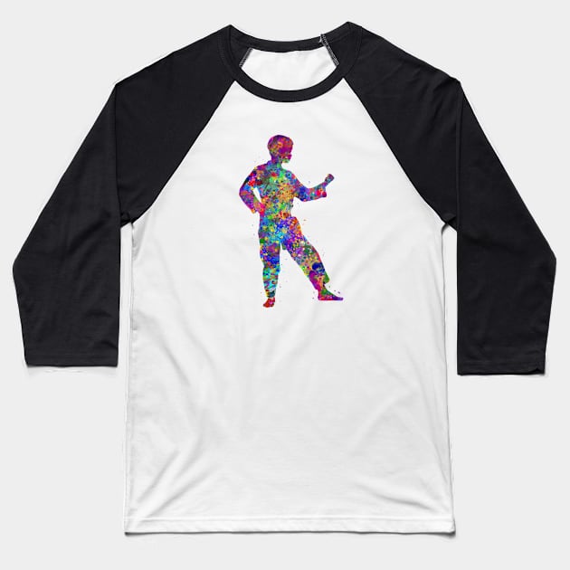 Taekwondo man Baseball T-Shirt by Yahya Art